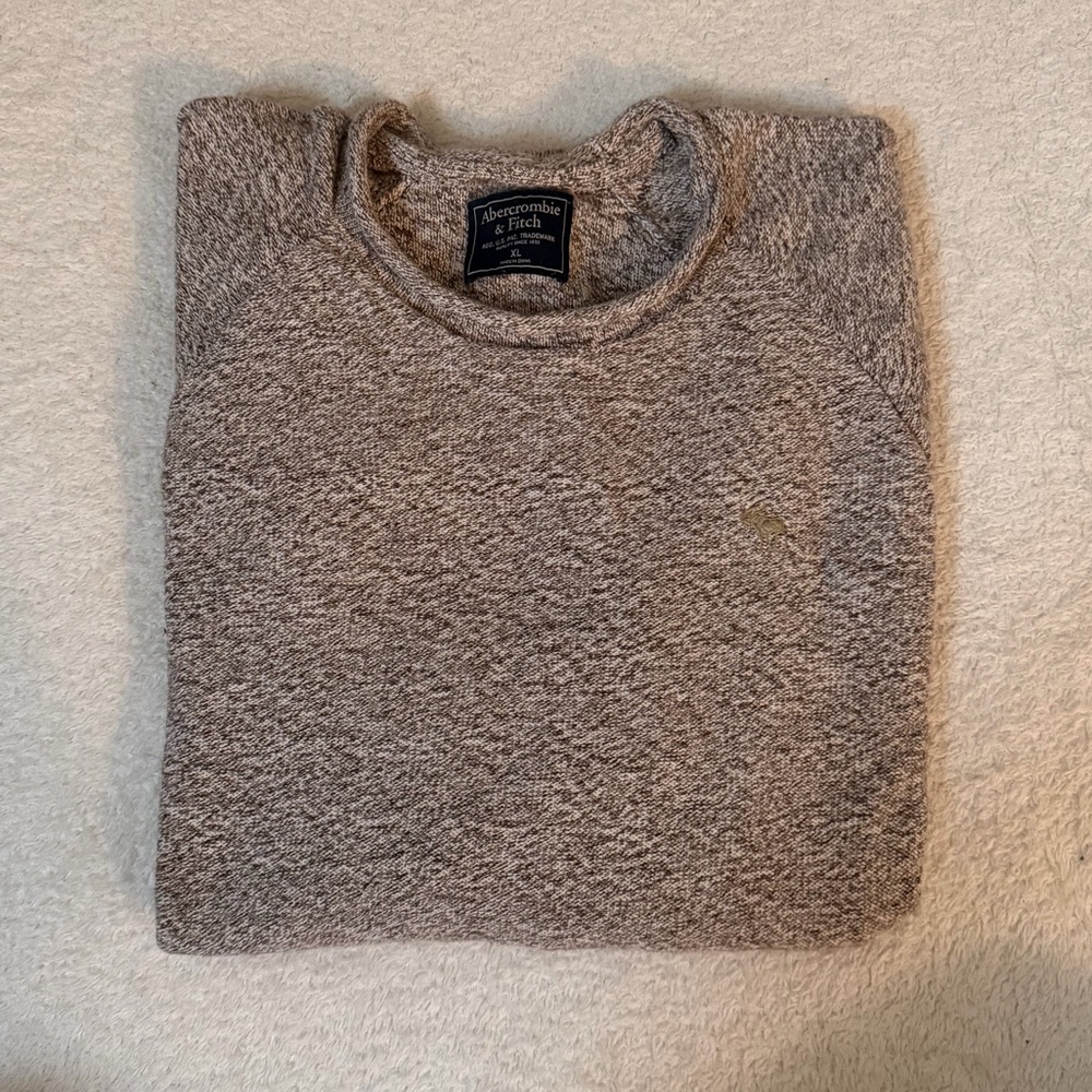 ⚡️Abercrombie & Fitch Men's Marled Taupe Sweater⚡️
